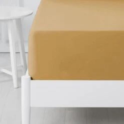 Lenzuolo Con Angoli In Flanella Tinta Unita Morbidissimi - Dimensioni Varie J030 -Prodotti Per La Casa lenzuolo con angoli in flanella tinta unita morbidissimi oro 3