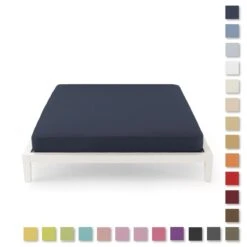 Lenzuolo Sotto Con Angoli Morbidissimi Matrimoniale Maxi In Puro Cotone Q425