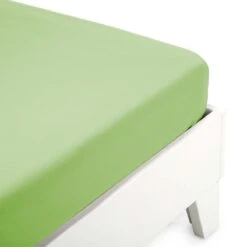 Lenzuolo Con Angoli Morbidissimi In Jersey Di Cotone - Dimensioni Varie K332 -Prodotti Per La Casa lenzuolo sotto con angoli morbidsissimi in cotone jersey verde 3
