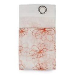 Tenda Arredo Filtrante Caterina Effetto Lino Con Borchie 140x280 Cm W065 -Prodotti Per La Casa pannello tenda arredo caterina con borchie semitrasparente arancione 1