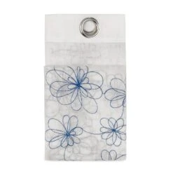 Tenda Arredo Filtrante Caterina Effetto Lino Con Borchie 140x280 Cm W065 -Prodotti Per La Casa pannello tenda arredo caterina con borchie semitrasparente blu 1