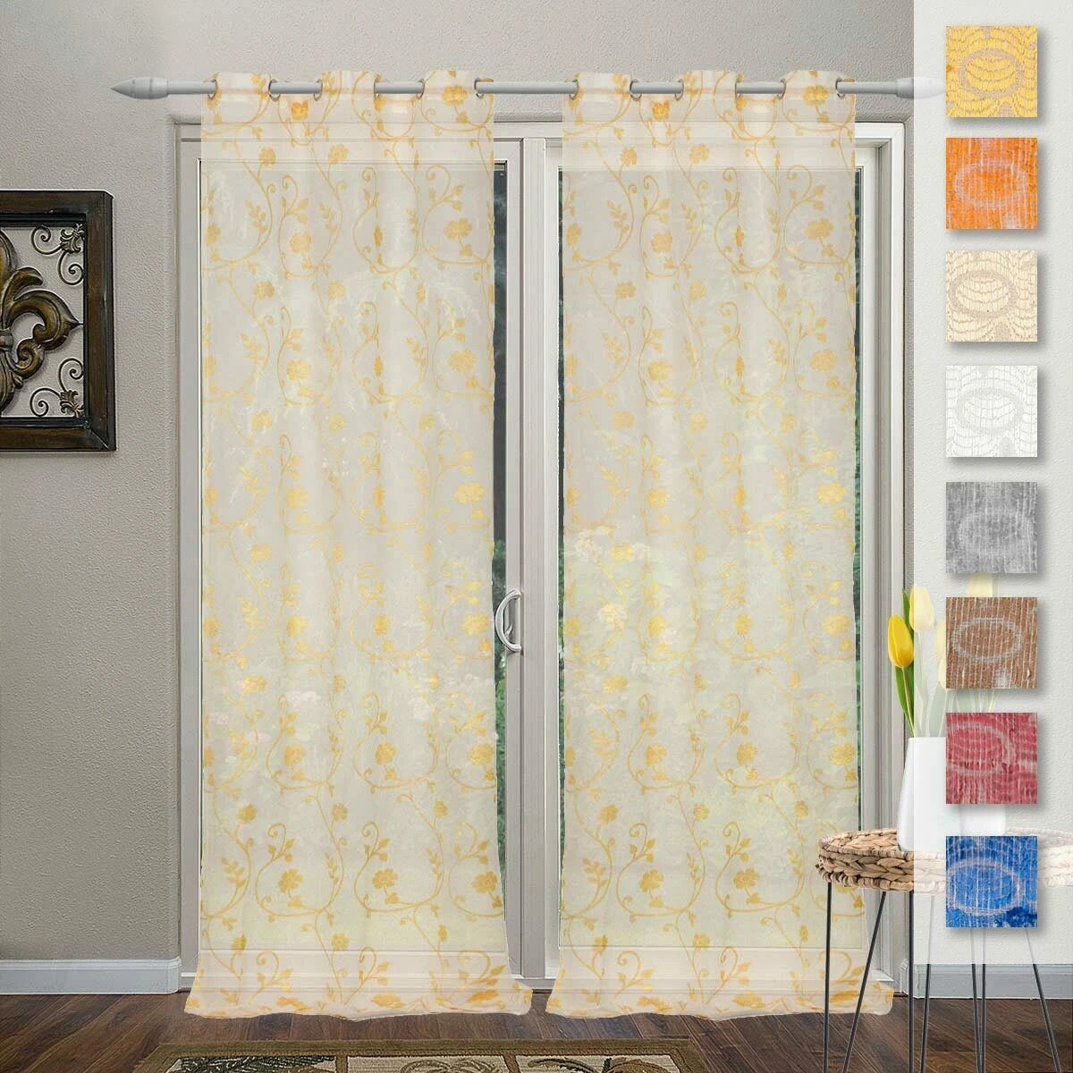 Tenda Arredo Filtrante Kos Effetto Lino Con Borchie 140x280 Cm W068 3 Tenda Arredo Filtrante Kos Effetto Lino Con Borchie 140x280 Cm W068