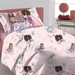 Parure Copripiumino Barbie And Friends Per Letto Singolo J772