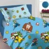 Parure Copripiumino Super Mario Per Letto Singolo J919