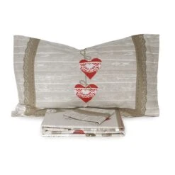 Parure Copripiumino Chamonix Di Daunex - Dimensioni Varie R751 -Prodotti Per La Casa parure copripiumino chamonix di daunex rosso matrimoniale