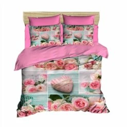 Parure Copripiumino Spring Love Morbidissimi Digitale 3D Matrimoniale U114