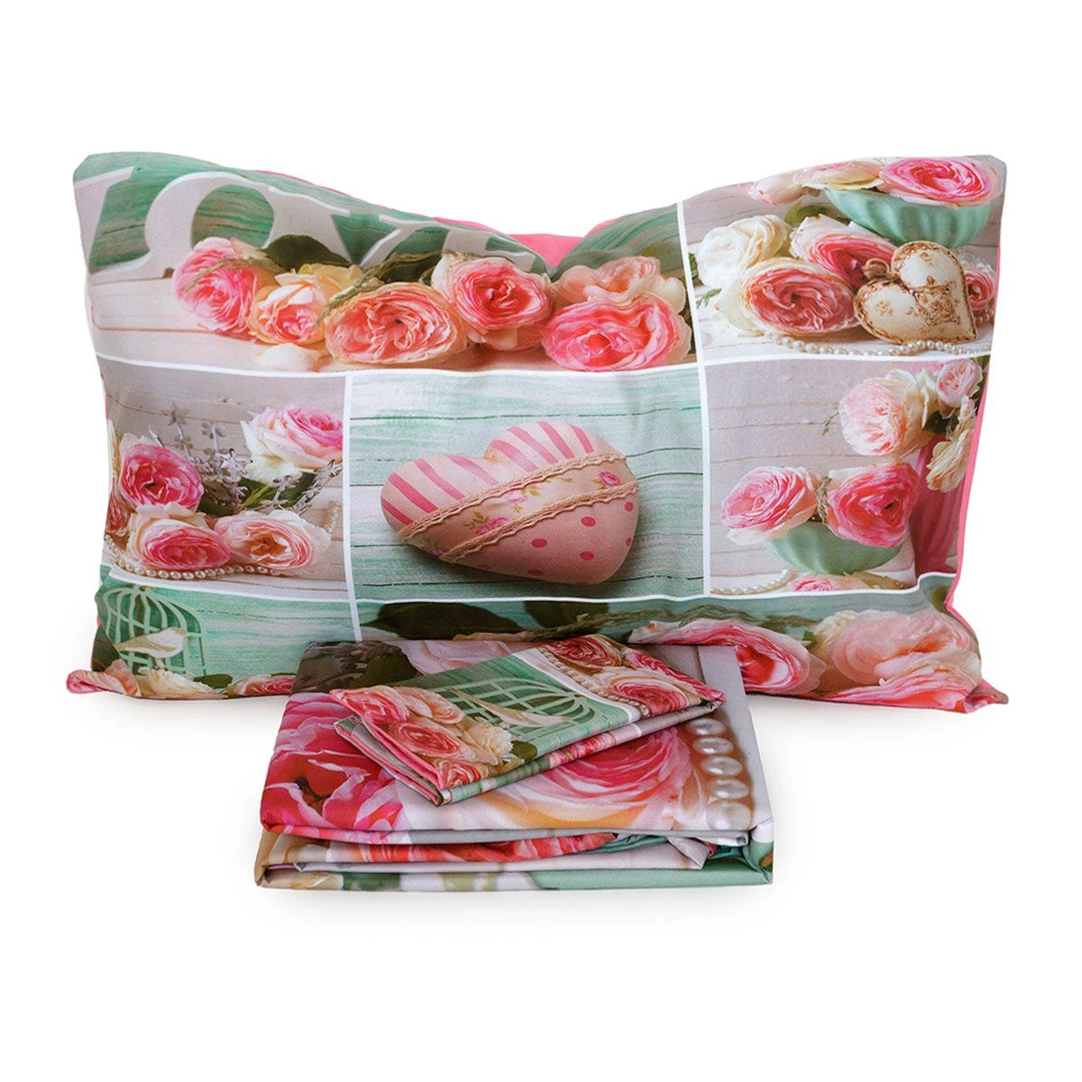 Parure Copripiumino Spring Love Morbidissimi Digitale 3D Matrimoniale U114 4 Parure Copripiumino Spring Love Morbidissimi Digitale 3D Matrimoniale U114 - immagine 2