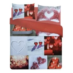 Parure Copripiumino Velentin Di Novia Digitale 3D Matrimoniale T183