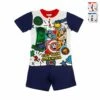 Pigiama Bambino Estivo Comics Marvel In Cotone MV16212 Y725 -Prodotti Per La Casa pigiama bambino estivo in cotone marvel comics b2mv16212