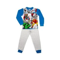 Pigiama Bambino Comics Marvel In Cotone MV16205 Y281 -Prodotti Per La Casa pigiama bambino in cotone marvel comics mv16205 bluette 8