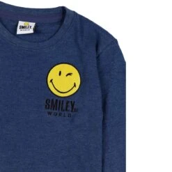 Pigiama Bambino/ragazzo Smiley In Caldo Cotone 54735 Z942 -Prodotti Per La Casa pigiama bambino ragazzo smiley blu 2