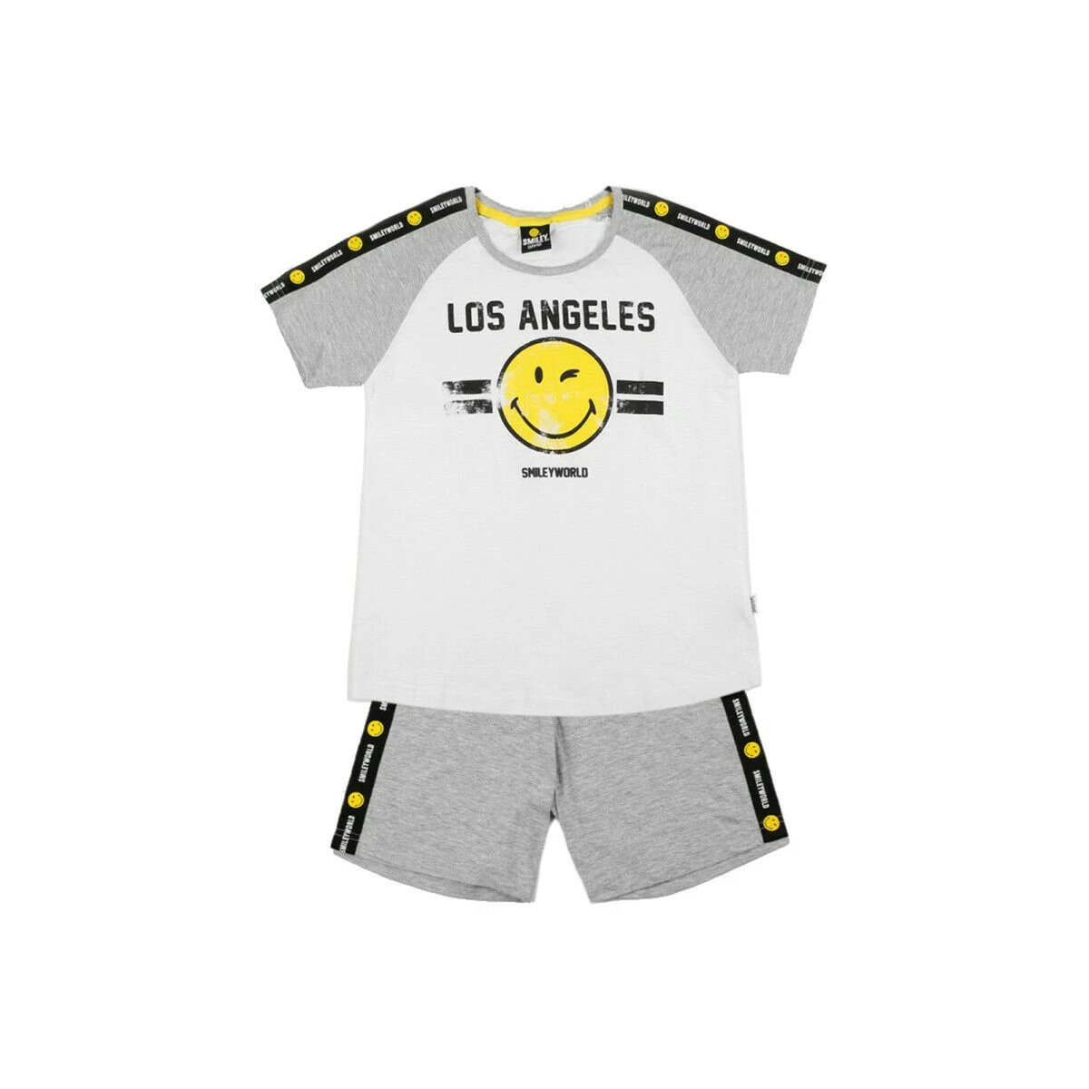 Pigiama Bambino/ragazzo Corto Smiley 54723 In Cotone Z195 3 Pigiama Bambino/ragazzo Corto Smiley 54723 In Cotone Z195
