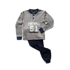 Pigiama Bambino Navigare In Caldo Cotone 16360 Z986 -Prodotti Per La Casa pigiama da bambino navigare in caldo cotone grigio scuro 5