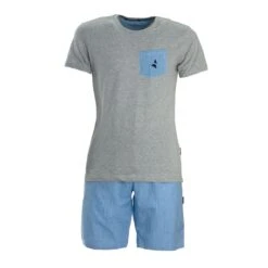 Pigiama Estivo Da Uomo Navigare In Cotone 141321 K230 7 Pigiama Estivo Da Uomo Navigare In Cotone 141321 K230 -Prodotti Per La Casa pigiama da uomo corto navigare b2141321 grigio melange 5