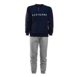 Pigiama Uomo Navigare In Felpa 141249 W304 -Prodotti Per La Casa pigiama da uomo navigare in felpa 141249 navy
