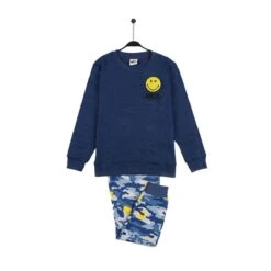 Pigiama Uomo Smiley In Caldo Cotone 54733 Z943