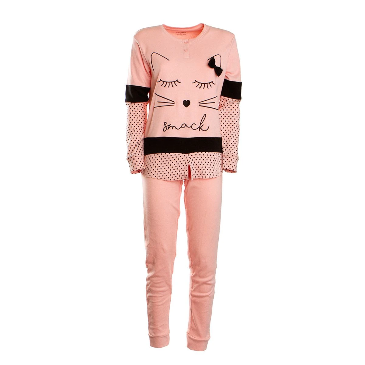 Pigiama Donna Oronero In Caldo Cotone OD1005 W362 6 Pigiama Donna Oronero In Caldo Cotone OD1005 W362 - immagine 4