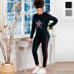 Pigiama Donna Oronero In Caldo Cotone OD1040 W470