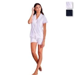 Pigiama Donna Corto Oronero In Cotone OD264 K210