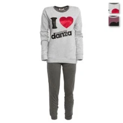 Pigiama Donna Dimensione Danza In Felpa DD20110 V612