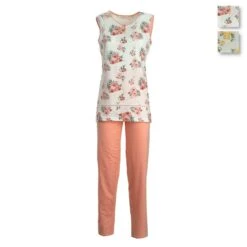 Pigiama Donna Estivo Laura Biagiotti In Cotone C/canotta BPJ96489S W834