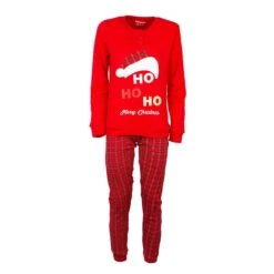 Pigiama Donna Natalizio Oronero In Caldo Cotone ODN15 X009