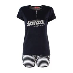 Pigiama Ragazza Estivo Dimensione Danza In Cotone DD22050 Y507 -Prodotti Per La Casa pigiama ragazza estivo dimensione danza dd22050 navy 3