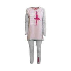 Pigiama Ragazza Dimensione Danza In Cotone DD22052 Z925 -Prodotti Per La Casa pigiama ragazza maglia lunga con leggins dimensione danza dd22052 rosa 3