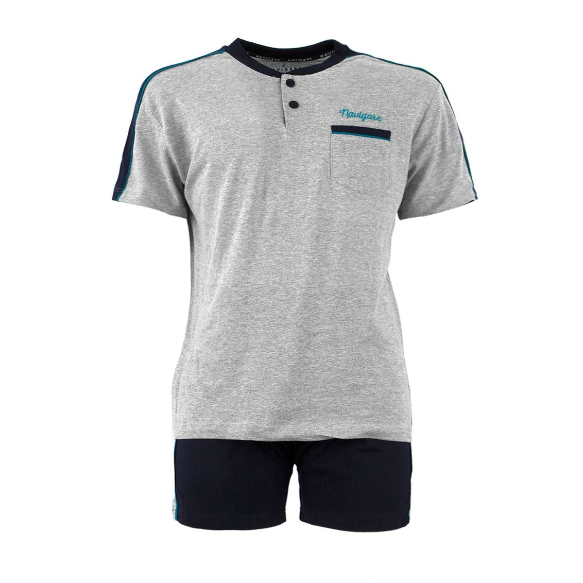 Pigiama Uomo Estivo Navigare In Cotone 2141207B - Taglie Forti Y535 5 Pigiama Uomo Estivo Navigare In Cotone 2141207B - Taglie Forti Y535 - immagine 3