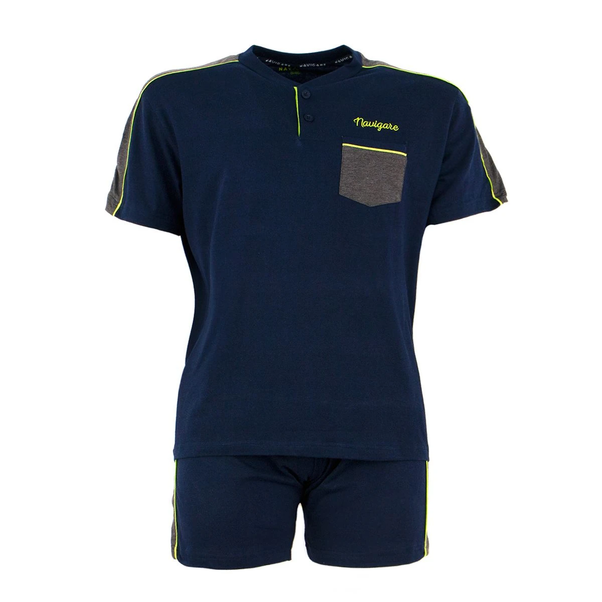 Pigiama Uomo Estivo Navigare In Cotone 2141207B - Taglie Forti Y535 4 Pigiama Uomo Estivo Navigare In Cotone 2141207B - Taglie Forti Y535 - immagine 2