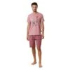 Pigiama Corto Uomo Estivo Km Zero Di Happy People In Cotone 5343 Z408