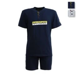 Pigiama Estivo Da Uomo Navigare In Cotone 141104 Z067