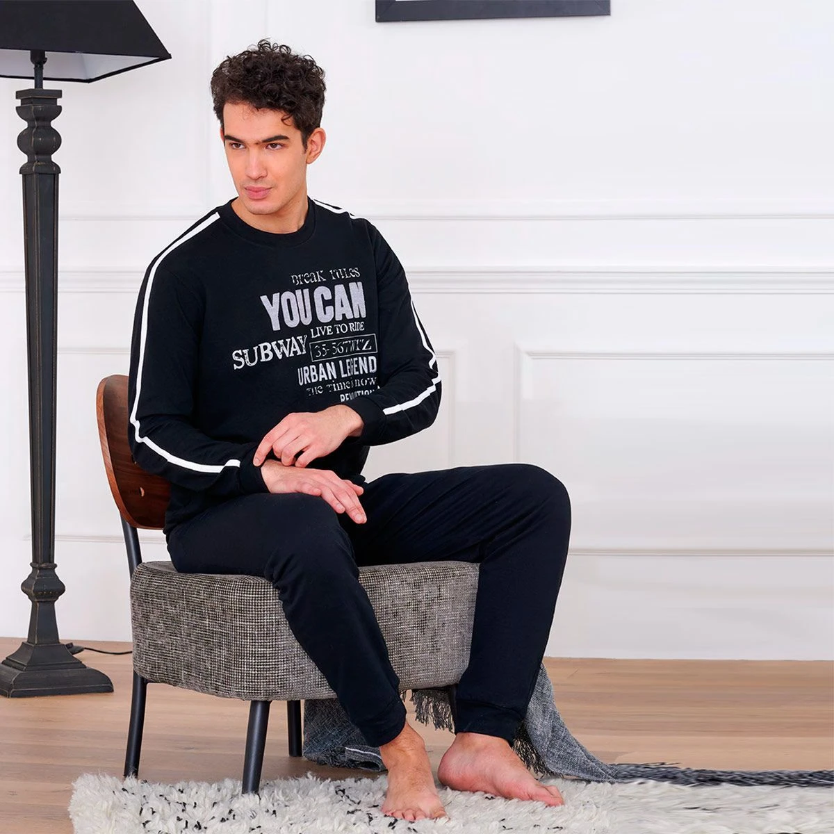 Pigiama Uomo Oronero In Caldo Cotone OU1125 - Fino Alla Tg XXXXL K910 5 Pigiama Uomo Oronero In Caldo Cotone OU1125 - Fino Alla Tg XXXXL K910 - immagine 3