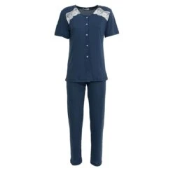 Pigiama Donna Aperto Mezza Manica Brenda Di Toscana Lingerie S344 7 Pigiama Donna Aperto Mezza Manica Brenda Di Toscana Lingerie S344 -Prodotti Per La Casa pigiama aperto mezza manica toscana lingerie brenda blu