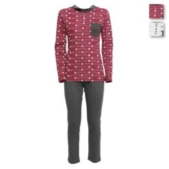 Pigiama Donna Beautiful Kissimo Serafino In Caldo Cotone D3007 T605