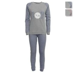 Pigiama Donna Joy Kissimo Serafino In Caldo Cotone D3018 T604