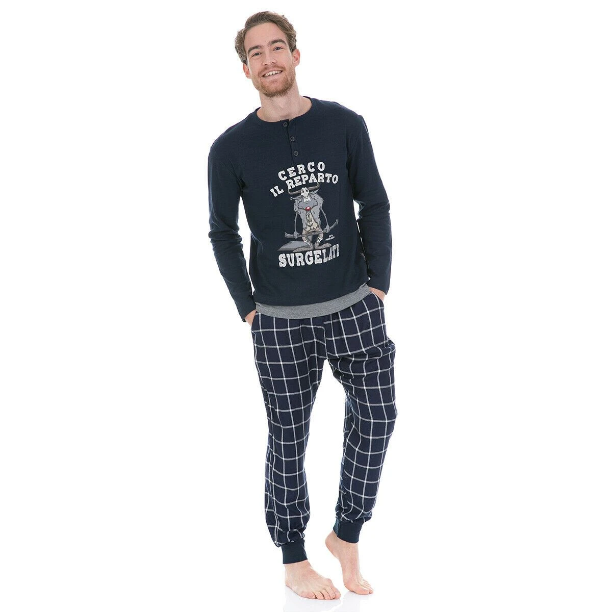 Pigiama Uomo Scozzese Di Happy People In Caldo Cotone 4294 U140 3 Pigiama Uomo Scozzese Di Happy People In Caldo Cotone 4294 U140