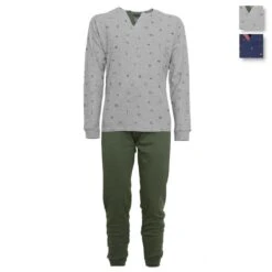 Pigiama Da Uomo Oaoa Invernale In Caldo Cotone Oa1829 T856