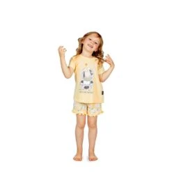 Pigiama Corto Bambina Estivo Cleopatra Di Happy People In Cotone 4520 U151
