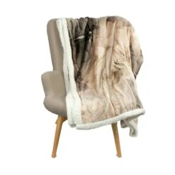 Coperta Plaid In Pile E Sherpa Empire Stampa Digitale - Dimensioni Varie W285