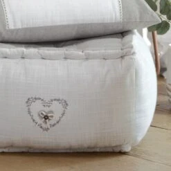 Cuscino Da Pavimento Pouf Pauline 40x40x30 Cm W070 -Prodotti Per La Casa pouf pauline 40x40x30 cm grigio 4 1