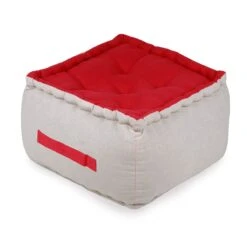 Cuscino Da Pavimento Pouf Pauline 40x40x30 Cm W070 -Prodotti Per La Casa pouf pauline 40x40x30 cm rosso 2 1