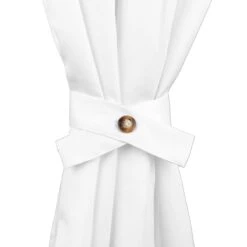 Raccoglitenda Per Tenda Gazebo Fermatenda Di Morbidissimi Con Bottone Y246 -Prodotti Per La Casa raccoglitenda per tenda gazebo con bottone fermatenda morbidissimi bianco 1