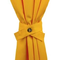 Raccoglitenda Per Tenda Gazebo Fermatenda Di Morbidissimi Con Bottone Y246 -Prodotti Per La Casa raccoglitenda per tenda gazebo con bottone fermatenda morbidissimi giallo 1