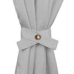 Raccoglitenda Per Tenda Gazebo Fermatenda Di Morbidissimi Con Bottone Y246 -Prodotti Per La Casa raccoglitenda per tenda gazebo con bottone fermatenda morbidissimi grigio 1