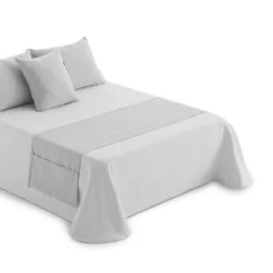 Runner Per Letto Oliver Con Tasche - Dimensioni Varie Q592 -Prodotti Per La Casa runner fondoletto con tasche perla