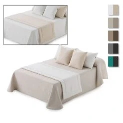 Runner Trapuntato Per Letto Dream Bicolor Reversibile - Dimensioni Varie Q922