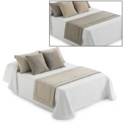 Runner Trapuntato Per Letto Dream Bicolor Reversibile - Dimensioni Varie Q922 -Prodotti Per La Casa runnero trapuntato doubleface dream beige arena