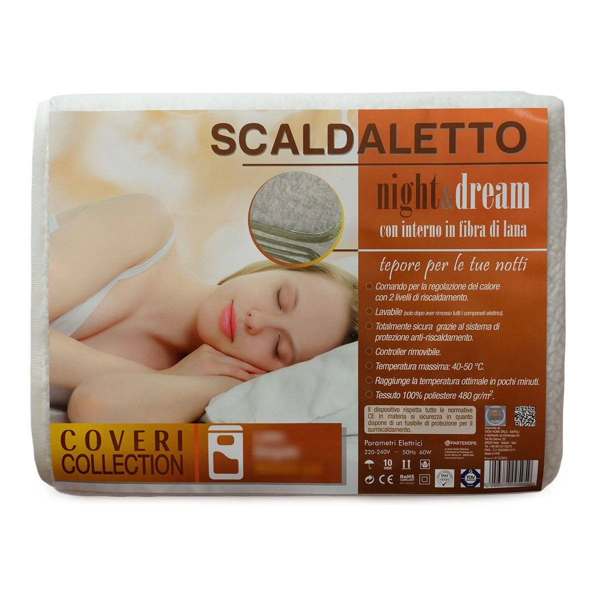 Scaldaletto Elettrico Enrico Coveri 4132006 Matrimoniale 480 Gr/mq T050 3 Scaldaletto Elettrico Enrico Coveri 4132006 Matrimoniale 480 Gr/mq T050