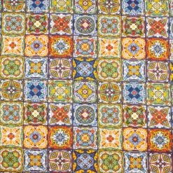 Scampolo Tessuto Ceramic Cotone Loneta Digitale 275x275 Cm Y276 -Prodotti Per La Casa scampolo tessuto ceramic cotone loneta multicolor 2 1